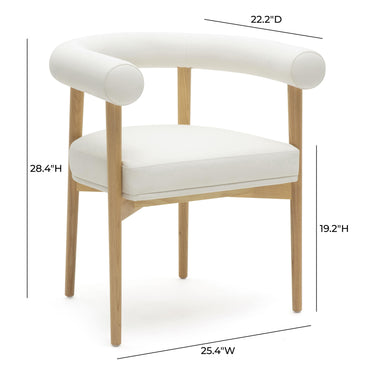 TOV Spara Performance Vegan Leather Dining Chair White