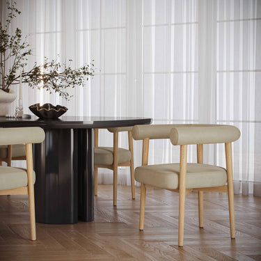 TOV Spara Performance Vegan Leather Dining Chair Taupe