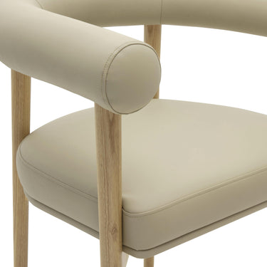 TOV Spara Performance Vegan Leather Dining Chair Taupe