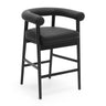 TOV Spara Performance Vegan Leather Counter Stool, Black option, image 1