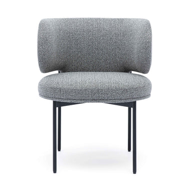 TOV Maureen Speckled Grey Performance Boucle Dining Chair Grey