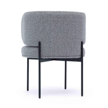 TOV Maureen Speckled Grey Performance Boucle Dining Chair Grey