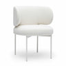 TOV Maureen Cream Performance Upcycled Linen Dining Chair Cream