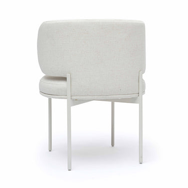 TOV Maureen Cream Performance Upcycled Linen Dining Chair Cream