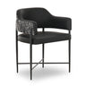 TOV Sezanne 2-Tone Performance Vegan Leather Dining Chair Black