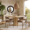 TOV Vina Performance Vegan Leather Dining Chair, Taupe option, image 2