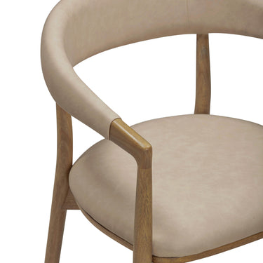 TOV Vina Performance Vegan Leather Dining Chair Taupe
