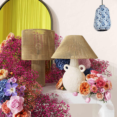 TOV Lalit Natural & White Ceramic Table Lamp, image 2