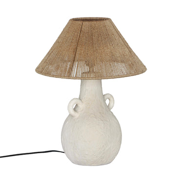 TOV Lalit Natural & White Ceramic Table Lamp, image 3