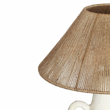 TOV Lalit Natural & White Ceramic Table Lamp, image 4