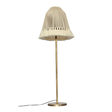 TOV June White Floor Lamp Gold, White Tall