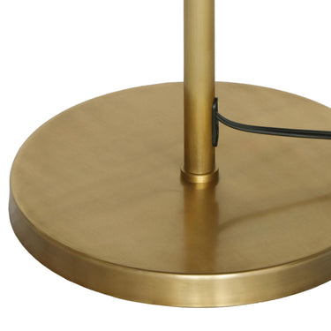 TOV June White Floor Lamp Gold, White Tall