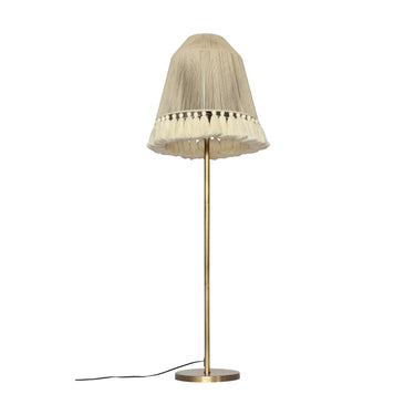 TOV June White Floor Lamp Gold, White Medium