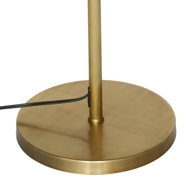 TOV June White Floor Lamp Gold, White Medium