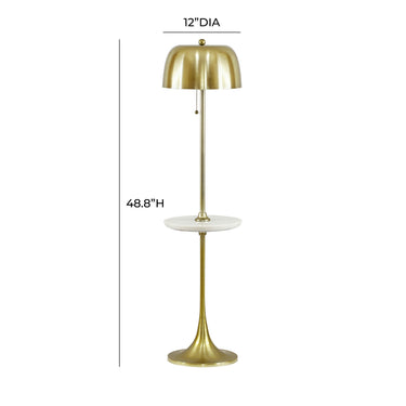 TOV Sienna Gold Floor Lamp Antique Brass - ON FINAL SALE