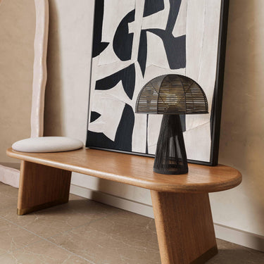 TOV Oddy Jute Table Lamp, Black option, image 2