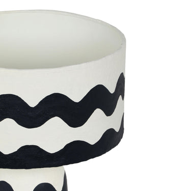 TOV Tropea Black Waves Papier Mache Table Lamp, image 4