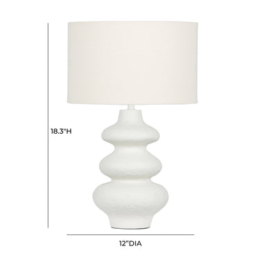 TOV Riviera Cream Textured Table Lamp, image 6