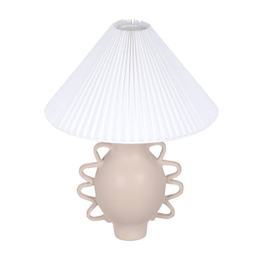 TOV Hazza Pleated Table Lamp Cream