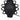 TOV Hazza Pleated Table Lamp Black
