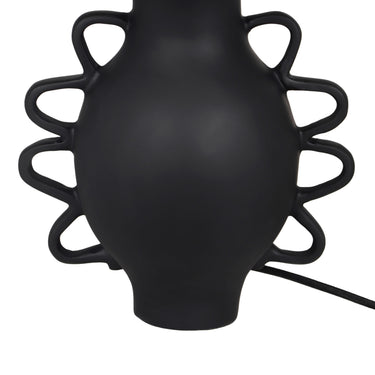 TOV Hazza Pleated Table Lamp Black