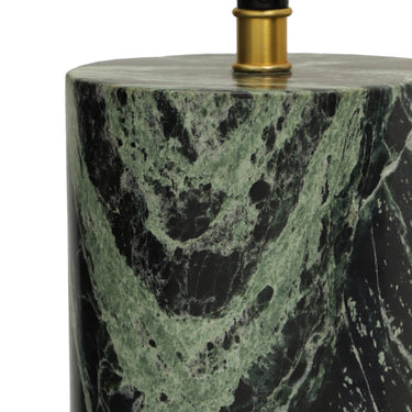 TOV Mable Marble Print Table Lamp Green