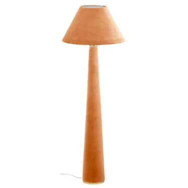 TOV Graham Velvet Floor Lamp Terracotta