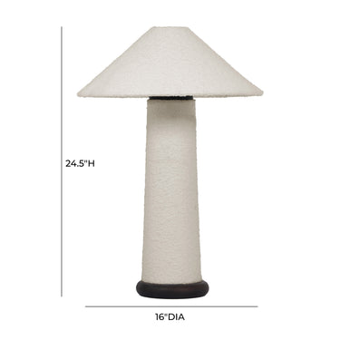 TOV Faith White Boucle Table Lamp, image 6