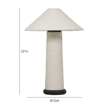 TOV Faith White Boucle Table Lamp, image 7