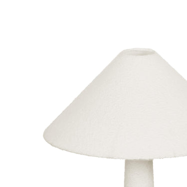 TOV Faith White Boucle Floor Lamp White