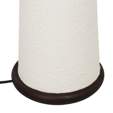 TOV Faith White Boucle Floor Lamp White