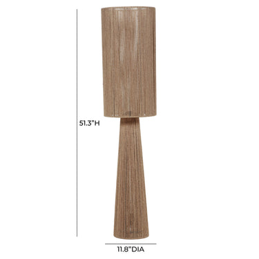 TOV Marza Natural Jute 2-Bulb Floor Lamp Natural