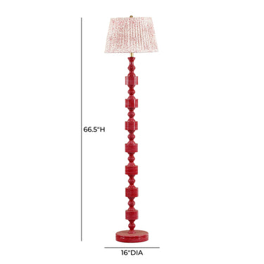 TOV Peggy Pink Spotted Floor Lamp Pink - ON FINAL SALE