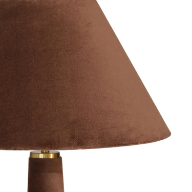 TOV Graham Velvet Floor Lamp Chocolate Brown
