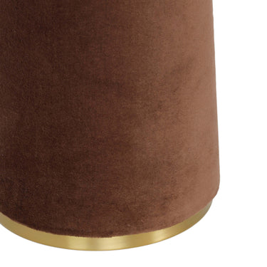 TOV Graham Velvet Floor Lamp Chocolate Brown