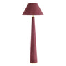 TOV Graham Velvet Floor Lamp Burgundy