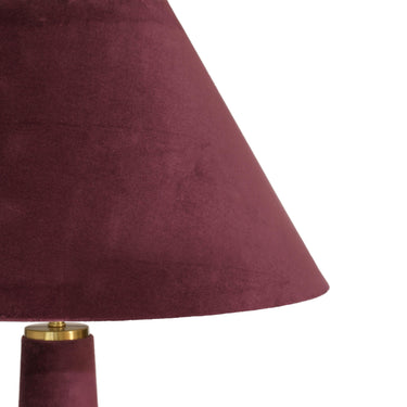 TOV Graham Velvet Floor Lamp Burgundy
