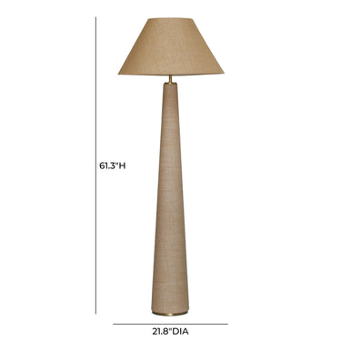 TOV Graham Natural Jute Floor Lamp Natural