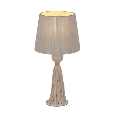 TOV Samba White Cotton Table Lamp, image 4