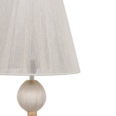 TOV Samba White Cotton Floor Lamp White