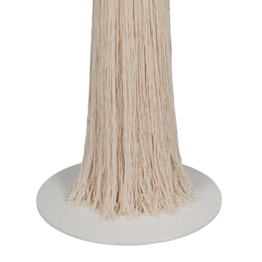 TOV Samba White Cotton Floor Lamp White