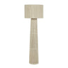 TOV Tapered Natural Chenille Fiber Floor Lamp Natural