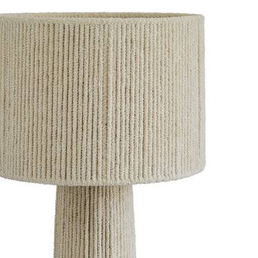 TOV Tapered Natural Chenille Fiber Floor Lamp Natural