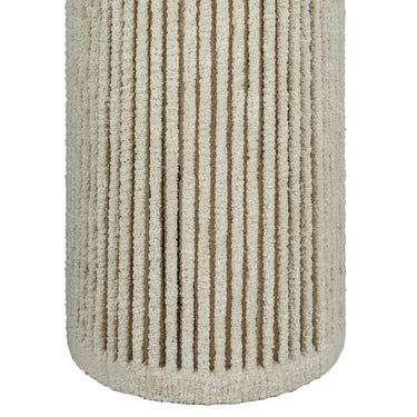 TOV Tapered Natural Chenille Fiber Floor Lamp Natural