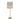 TOV Tutu Cream Cotton Tasseled Floor Lamp Gold, Natural