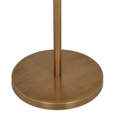 TOV Tutu Cream Cotton Tasseled Floor Lamp Gold, Natural