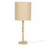 TOV Lamia Natural Burl and Raffia Contract-Grade Table Lamp Natural