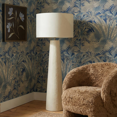 TOV Yala Cream Papier Mache Floor Lamp Cream