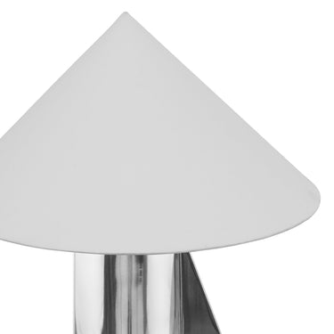 TOV Geo Angled Chrome Table Lamp Chrome
