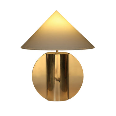 TOV Geo Semi-Circled Chrome Table Lamp Chrome